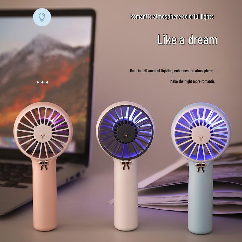 Mini Handheld 3-Speed USB Rechargeable Turbo Fan - Portable, Powerful Outdoor Small Fan