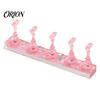 Magnetic Press-on Nail Stand False Holder with Glitter Base, for Art Supplies Beginner Nails Painting, Practice & Display Portable