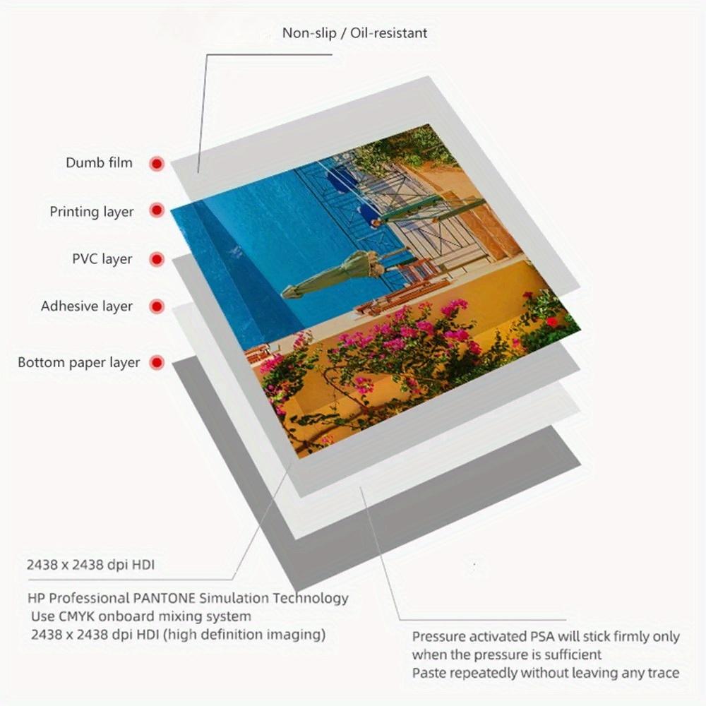 1pc Horse Pattern Trash Bin Sticker PVC Waterproof Adhesive Decal for Garbage Can Durable Wall Sticker Home Kitchen Decor Craft