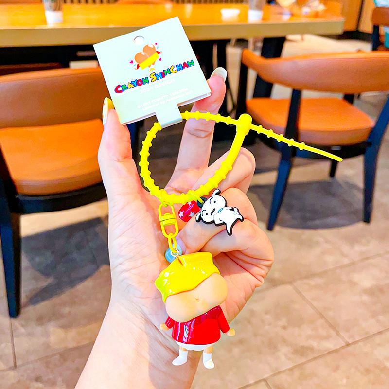 Adorable Pvc Cartoon Crayon Shin-chan Keychain For Kids Birthday Gifts