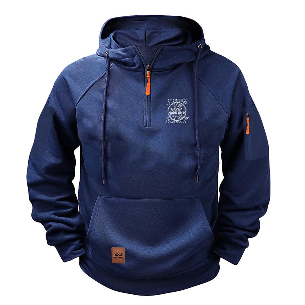 2024 New Men's Fleece Warm Hoodies Sweatshirts Casual Hoodie Jacket for Men Winter Coats