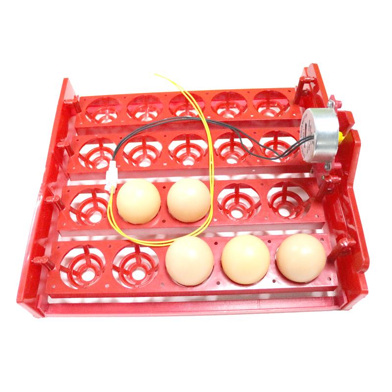 20 Eggs Incubator Turn Eggs Tray 220V/110V/12V Motor Chicken Eggs Automatic Hatching DIY Incubator Accessories Equipment 1 Set