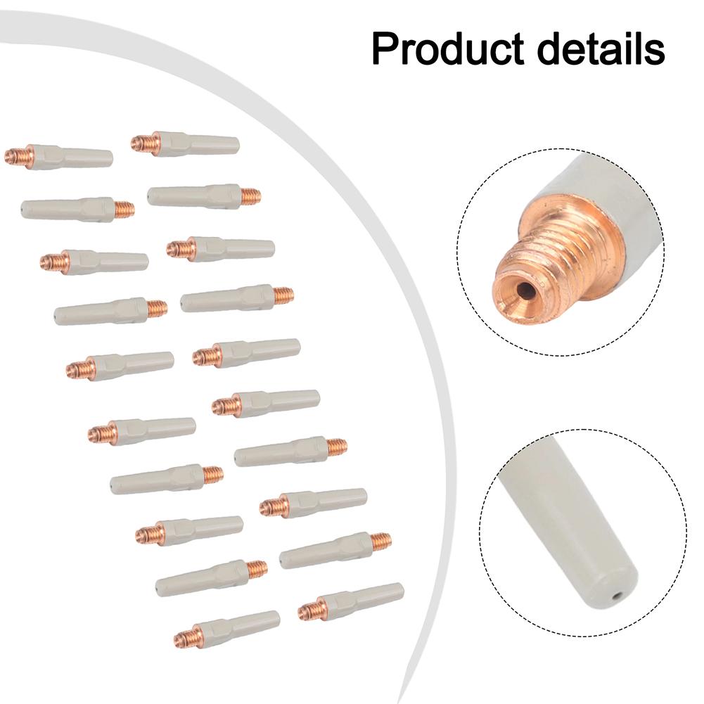 20PCS Non-Stick Coating Welding Tips Welding Torch Accessory For 15AK 40*0.8mm Manufacturing Metal Processing Accessories