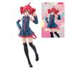 Kasane Teto Twin-Tail Anime Girl Figure Set – 2PCS PVC Collectible Dolls with Two Poses, Cute Character Statues for Desktop Deco