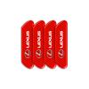 4PCS Car Door Safety Warning Reflective Mark Sticker Car 3D Sticker For Lexus ES300 RX330 RX300 GS300 IS250 IS200 CT200h NX RX ADV1