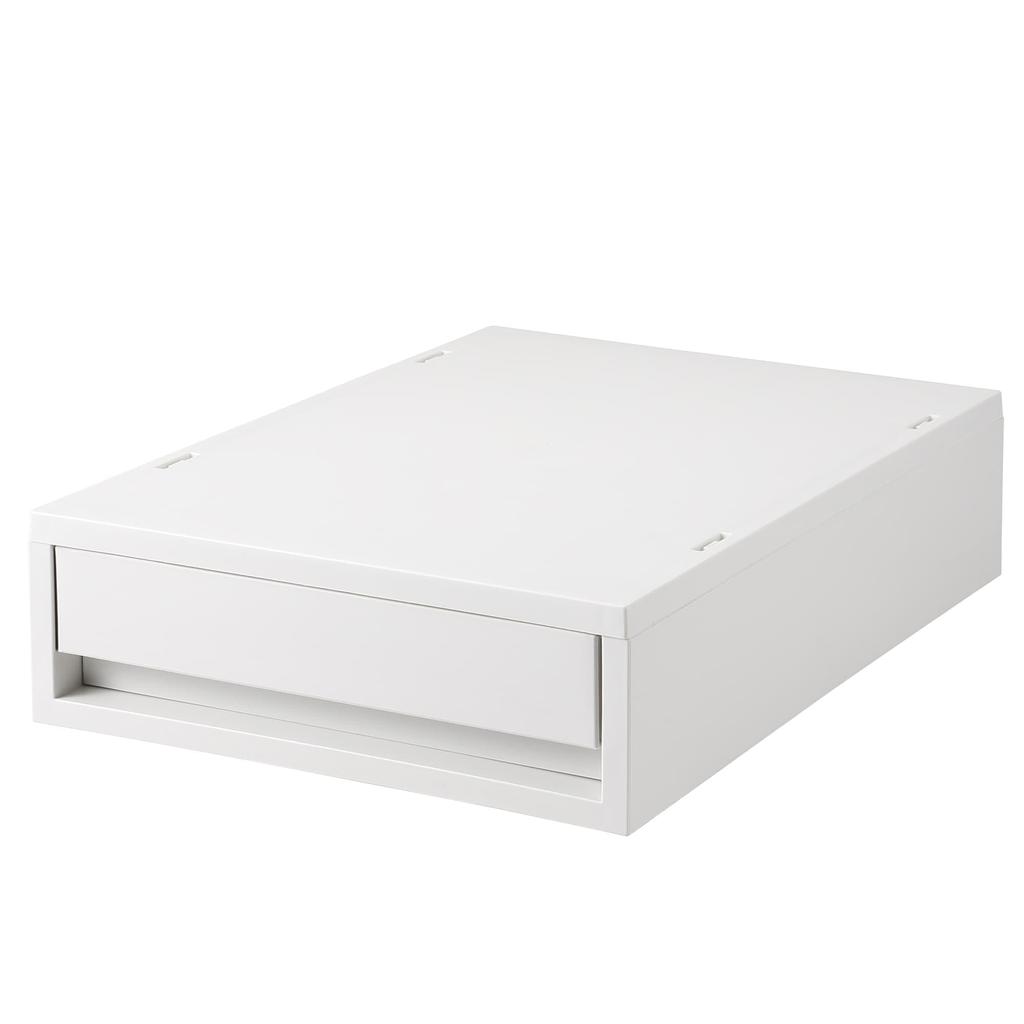MUJI Recycled Polypropylene Small Item Storage White Gray W26 x D37 x H9cm 84799686 Case, - Approx.