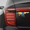 G015 14X5Cm Car Red Blood Drips Decals Auto Halloween Theme Styling Decorative Glass Car Headlight Sticker Water-Repellent Bumper
