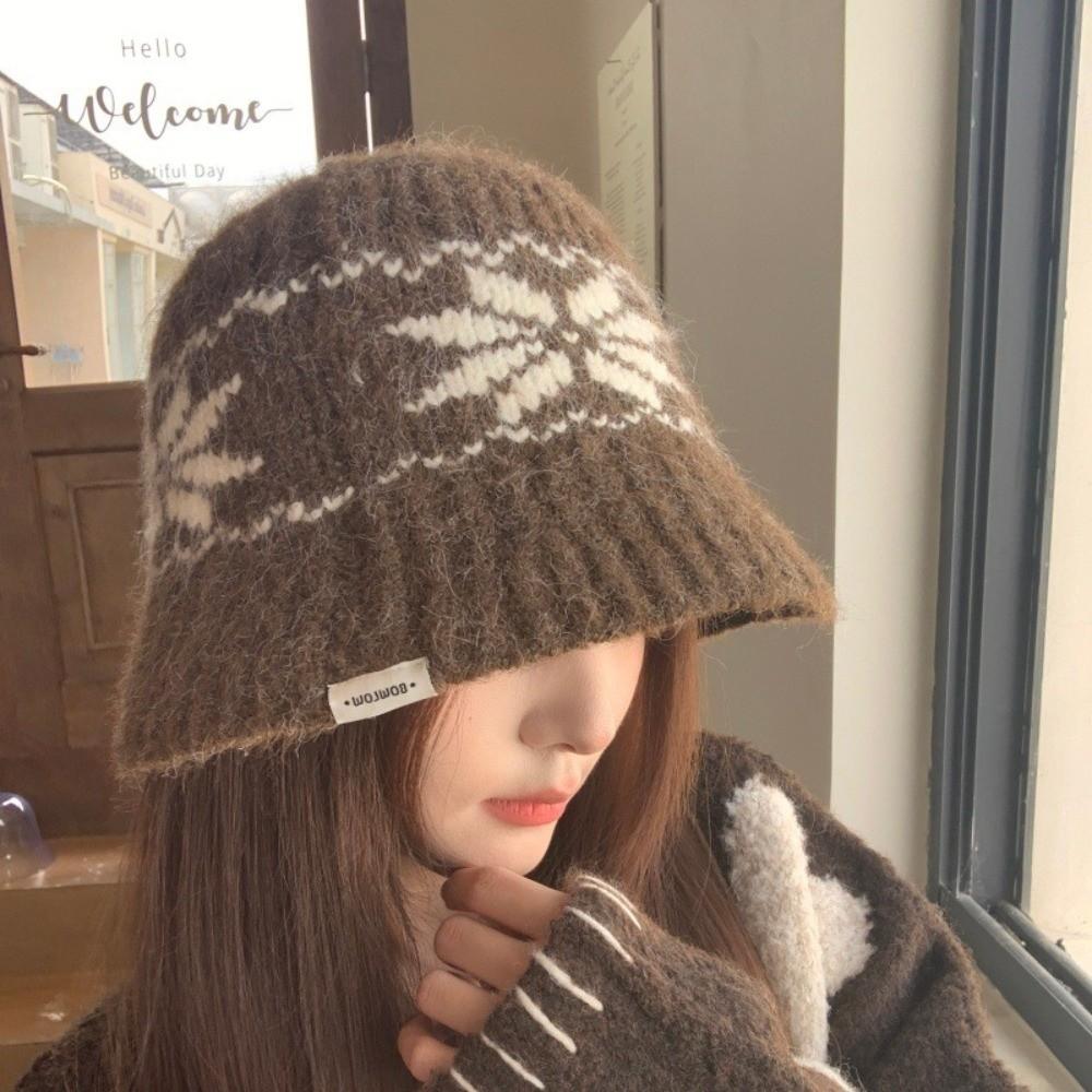 Autumn Winter Beanies Hat Warm Fisherman Cap Fashion Basin Cap for Women