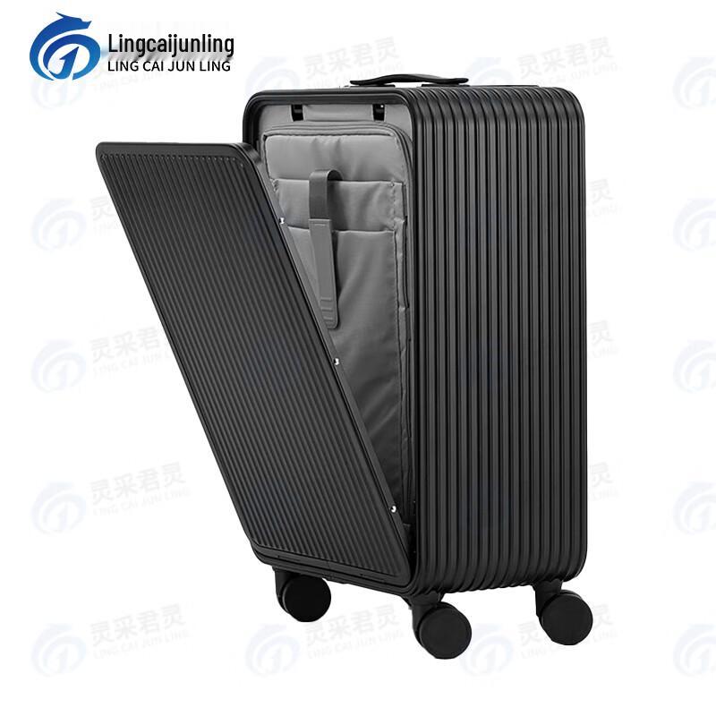 Premium Front-Opening Aluminum Alloy Spinner Suitcase