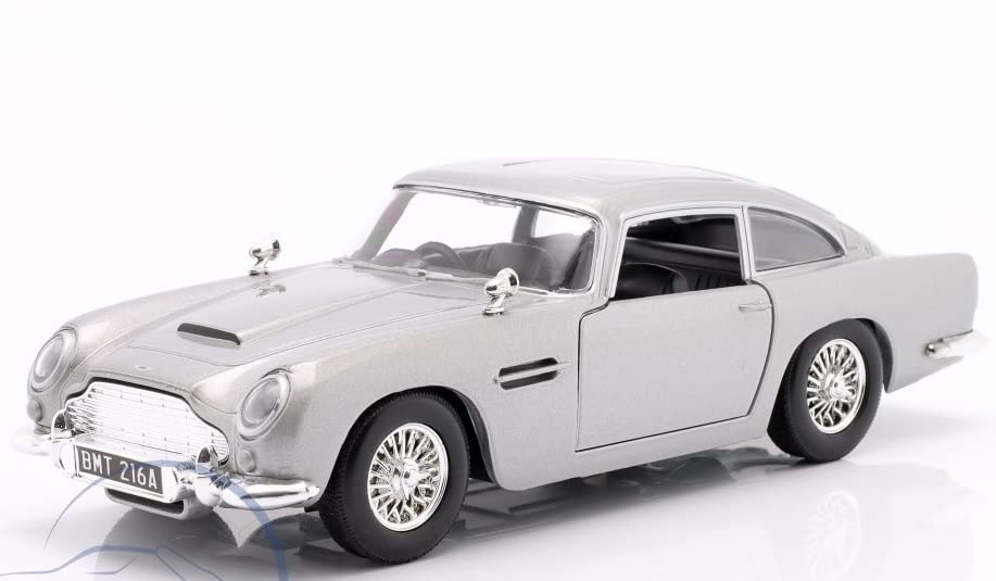 

MOTORMAX Aston Martin Bond Car Миниатюрная машина ASTON MARTIN DB5 COUPE 1965 Фильм 007 Голдфингер 1/24 (Серебряный) [Использовал]