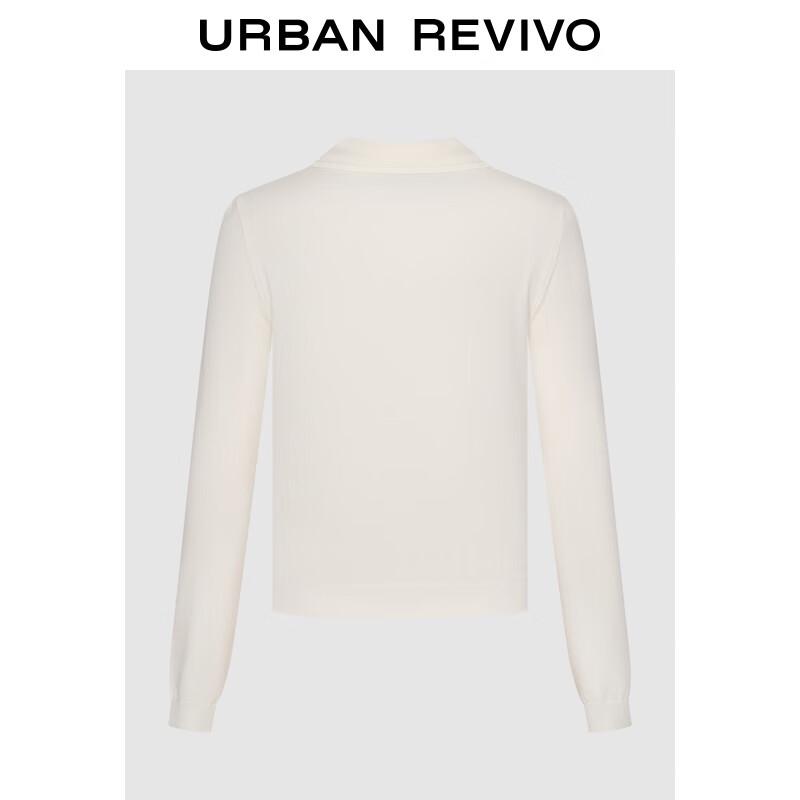 UR Women s Ruffle Polo Neck Knitted T-shirt M