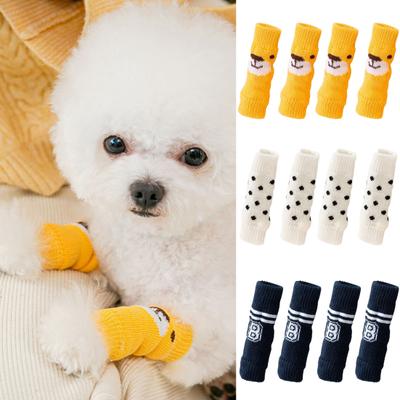 Zimní legíny na nohy pro mazlíčky Psí Kloubní chrániče kolen Kočka Ponožky pro štěně Prodyšné Psi Teplé ponožky do tlapek Pletení Ponožky pro štěňata