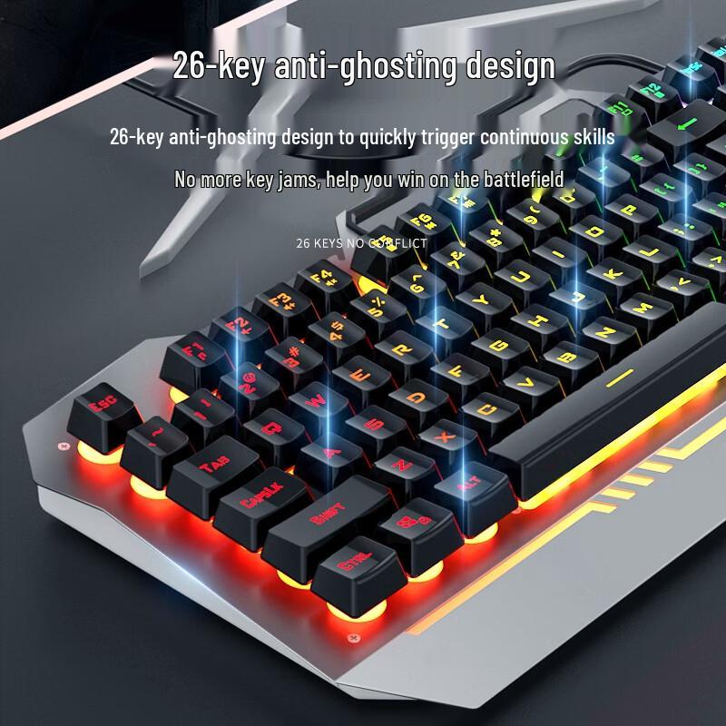 AULA F3010 Wired Backlit Gaming Keyboard