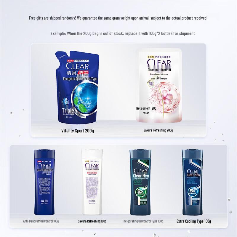 Clear Men Anti-Dandruff Moisturizing Shampoo Bundle