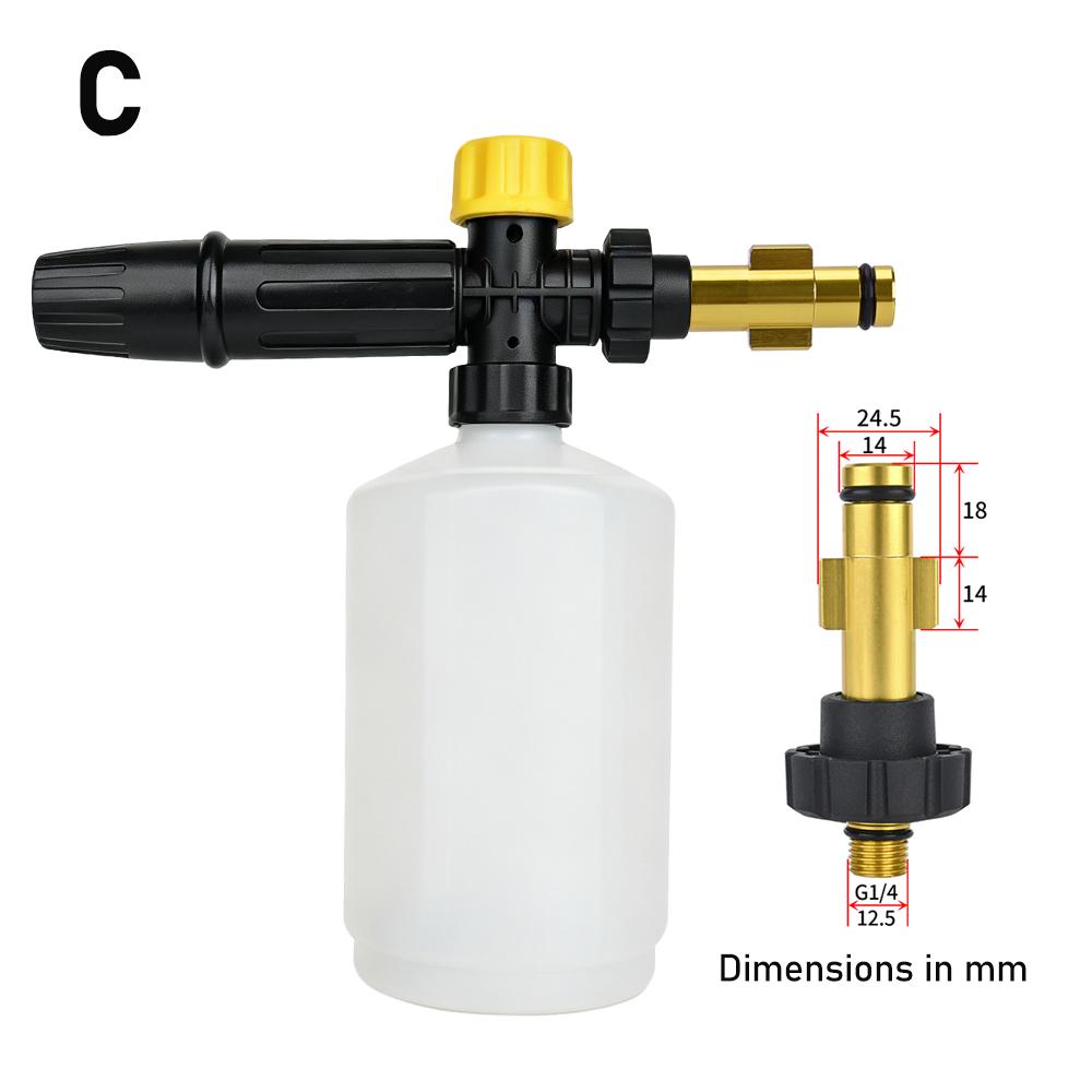 Pressure Washer Snow Foam Lance Foam Nozzle Foam Cannon Soap Gun for Ryobi Karcher Huter Makita High Pressure Cleaner