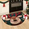 Gingerbread Man Pattern Bathroom Mat Water-absorbing Anti-slip Pad Foot Mat  Bathroom Use