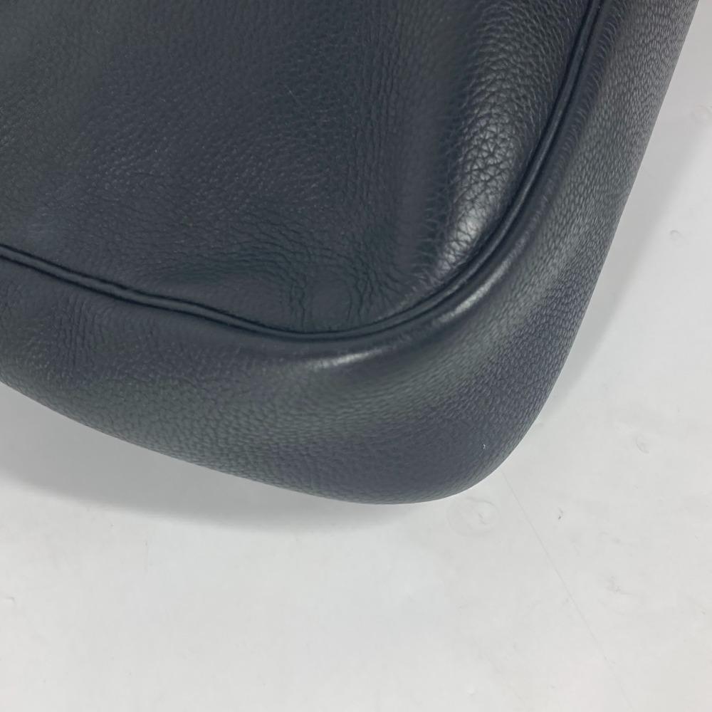 HERMES Serie Christie Rhone Bag Crossbody Flap Shoulder Bag Black/SilverHardware