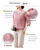 Stylish Thin Base Layer Knit T-Shirt for Middle-Aged Women, Small Size, Mid-Sleeve, Perfect for Spring and Autumn