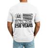 Men's V Neck Short Sleeve Casual Shirt with USA Print Pocket Design Lightweight Summer Top Comfortable Fit