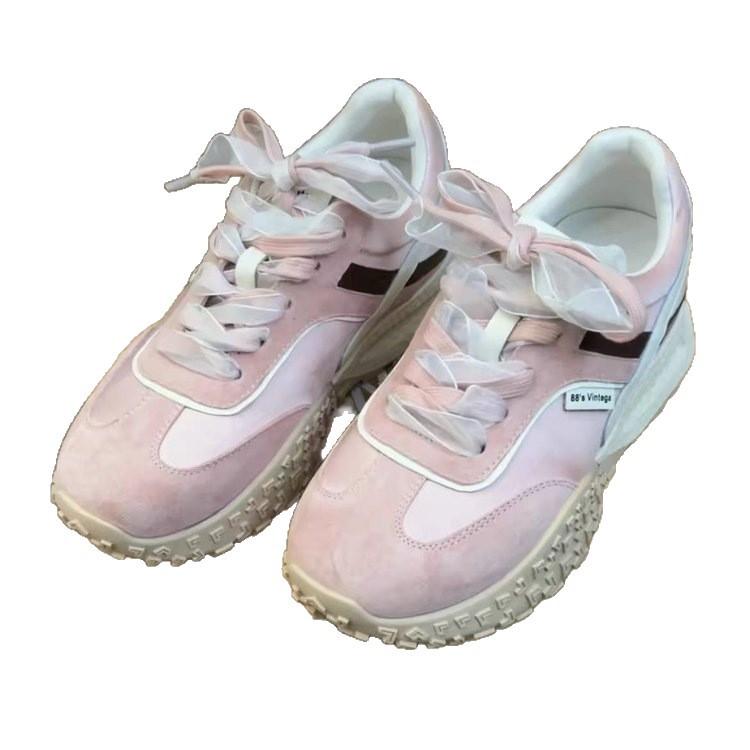 Small man invisible inner height increase 7CM German training shoes 2025 spring casual versatile Forrest Gump sports shoes height increase women'