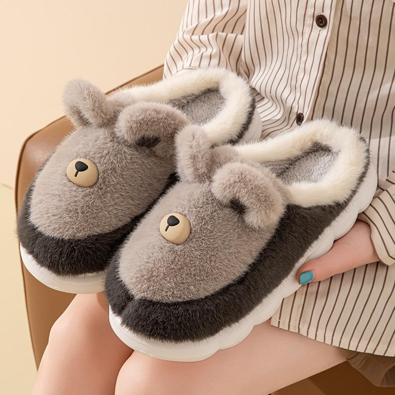Autumn and winter cotton slippers cotton slippers home indoor floor soft slippers warm cotton slippers winter