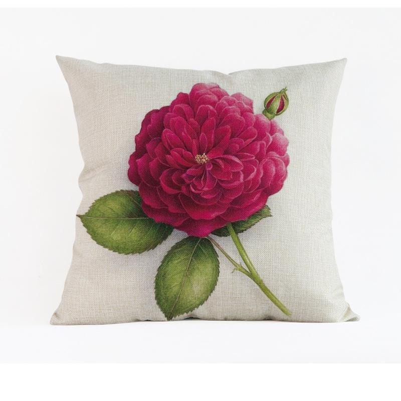 

Современные скандинавские красные фиолетовые бутоны цветов Незабудка розовые цветы декоративные диванные наволочки Чехлы для автомобильных подушек 45*45 см 450mm*450mm