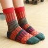 5/10 Pairs Comfortable Casual Autumn Winter Thickened Warm Rabbit Wool Socks Fashionable Versatile Short Vertical Stripe Towel Socks for Women