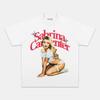 Sabrina Kaperson Printed TShirt  Casual Loose Cotton Top  Street Style HipHop Streetwear