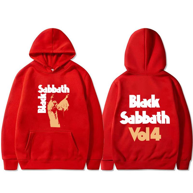 

Худи с альбомом Black Sabbath Ozzy Osbourne Vol 4 для мужчин и женщин, уличная одежда с рок-группой в стиле хэви-метал, винтажные худи оверсайз S