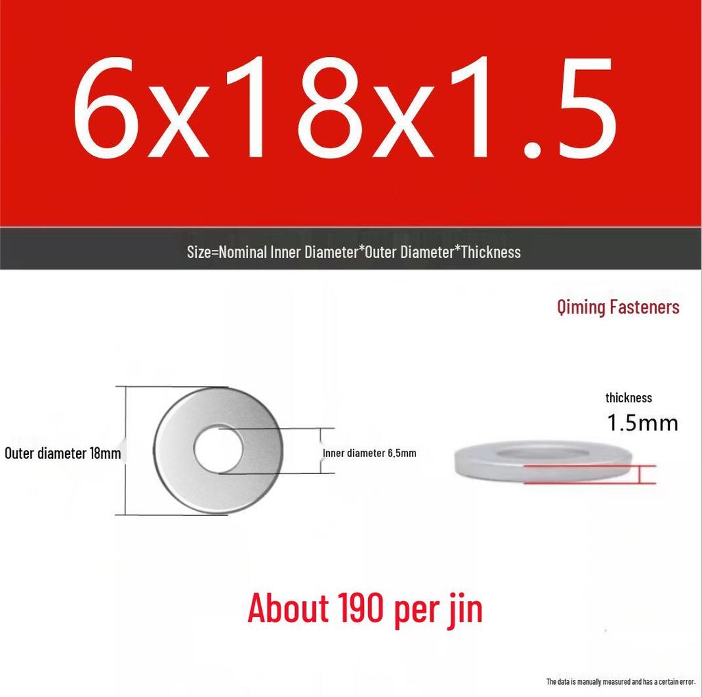 4.8 Grade Galvanized Iron Flat Washer M3-M40 Oversized Metal Screw Gasket Washer