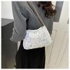 Small Bag with Summer Sequins, Fashionable Handheld Casual Chain, Single Shoulder Crossbody Bag, Sparkling Women's Bag