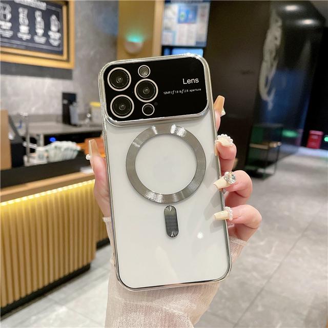 

Роскошный чехол Magsafe для iPhone 14 Pro Max с магнитной рамкой и рамкой для телефона iPhone 11 12 13 14 Plus X XR XS, защитный чехол для объектива For iPhone 14