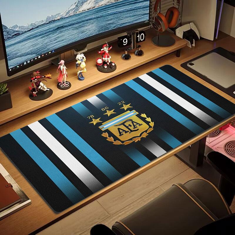 Tappetino Mouse Grande Dimensione Messi Cuscino Grande per Tavolo da Gioco Antiscivolo Laptop Tablet Mousepad Grande Tappetino XXL Mini PC Playmat Con Bordo Bloccato