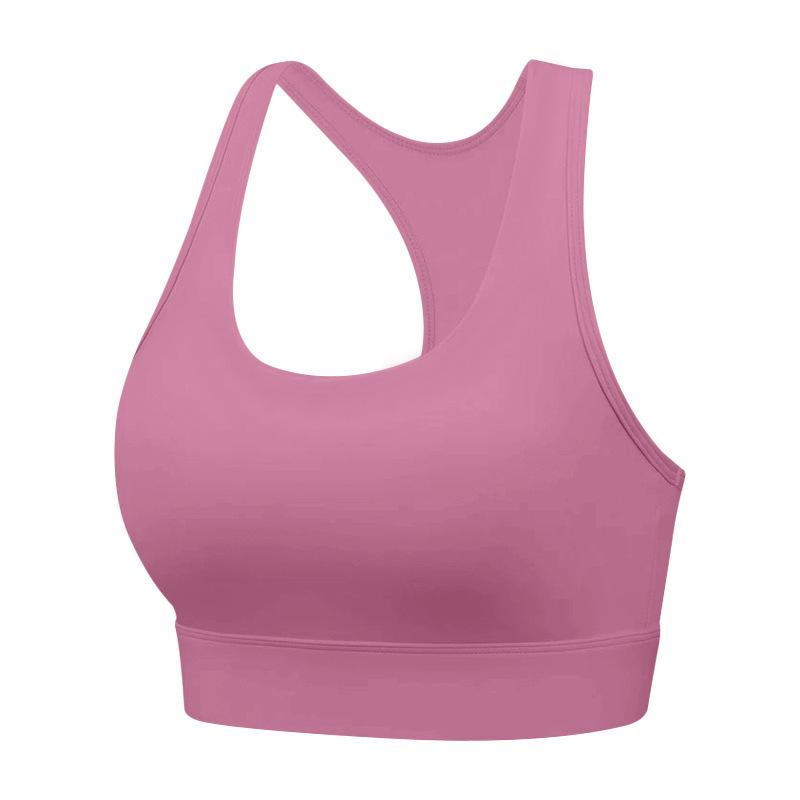 Medium and high-intensity sports underwear women's I-shaped back shock-proof belt chest pad professional Pilates training yoga vest top