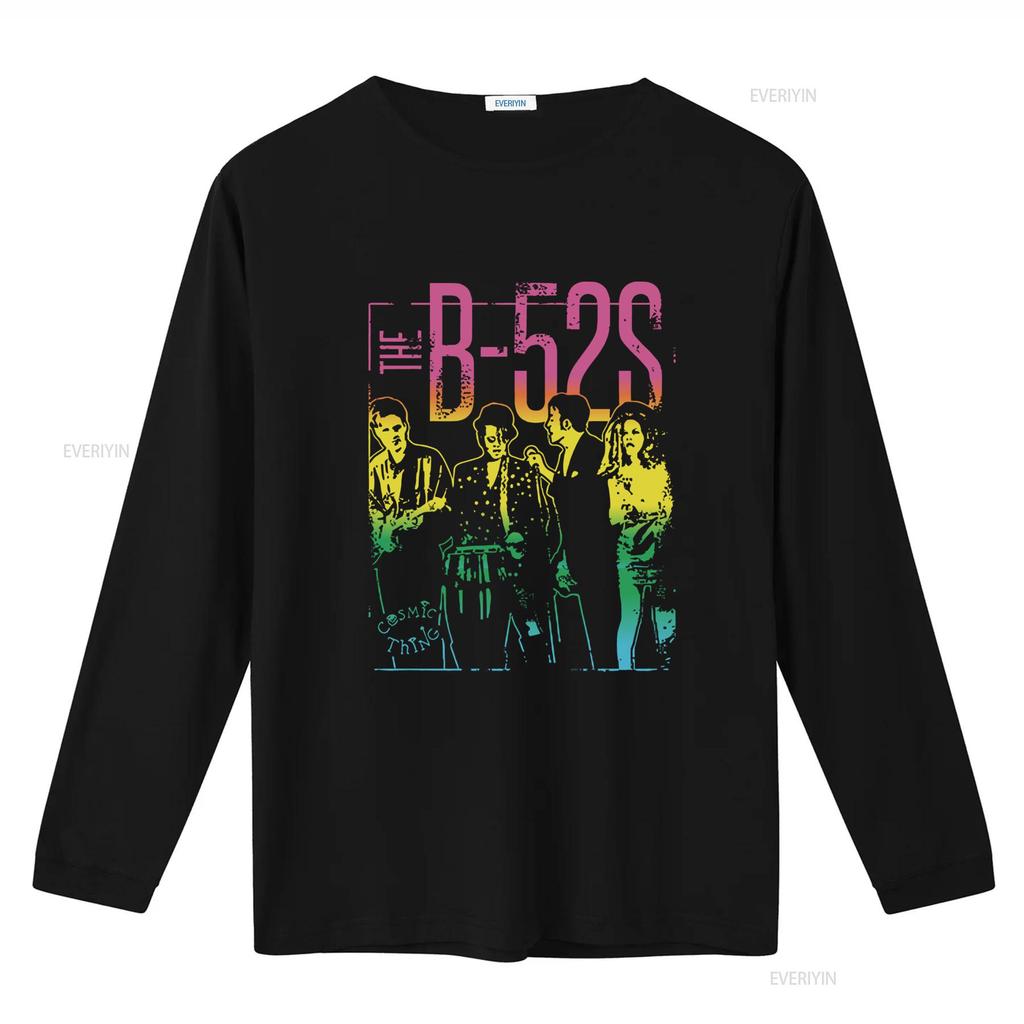 Maglietta con Foto della Band Copertina dell'Album Cosmic Thing dei B-52 Stile Rock Retrò per Appassionati di Musica vintage Lavata alla Moda Leggermente Casual