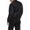adidas Chaqueta con cremallera y cuello de béisbol reversible de color liso Trefoil Originals para hombre, color negro HK2760