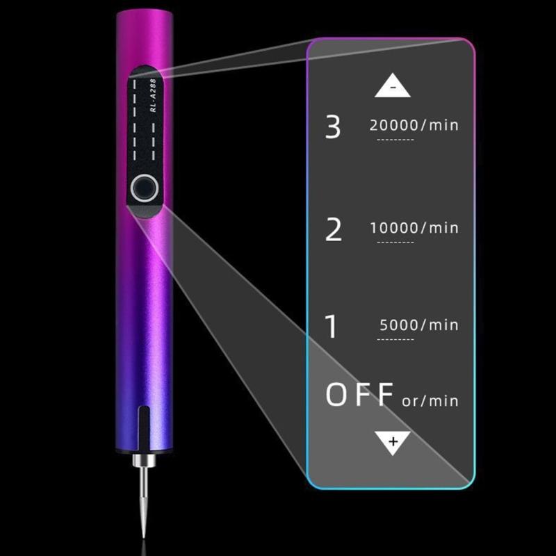Engraving Machine Intelligent Charging Grinding Pen Electric Engraving Pen 6Bit 6Sand Paper 3.7V Power Rotary Tool