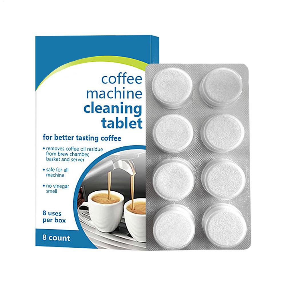 

Espresso Machine Cleaning Tablets 8 Count Coffee Machine Cleaner Descaler Tablets Safe & Effective Descaling Tablets B