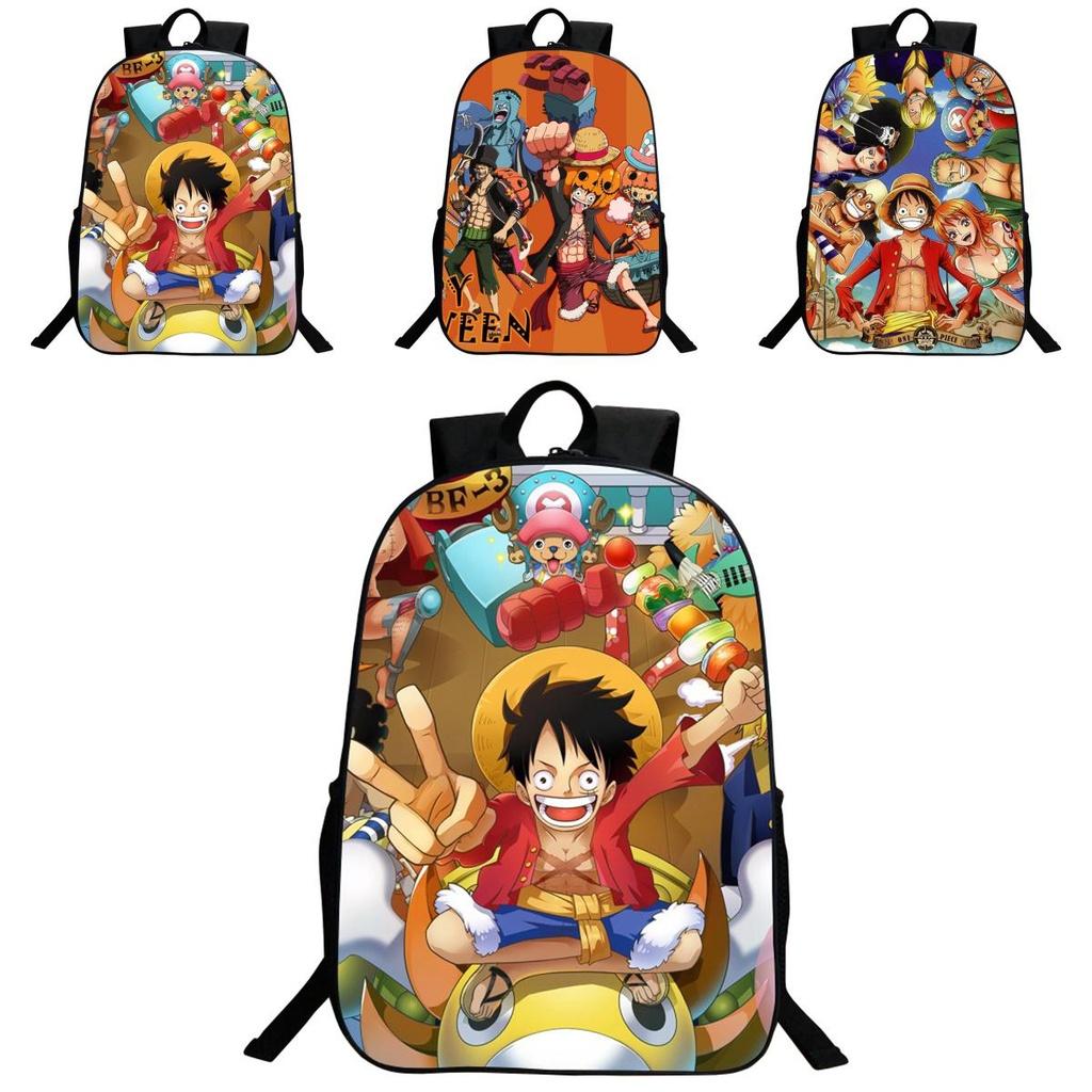 Grande Capacità Anime One Piece Monkey D. Zaino di Luffy per la Scuola e i Viaggi