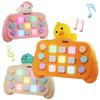 Montessori Cartoon Busy Board Sensory Toy with Light and Sound Kids' Pass The Game Decompression Games Quick Push Game Console