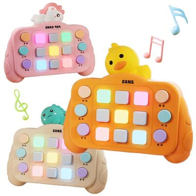 Montessori Cartoon Activity Board Sensorisches Spielzeug mit Licht und Ton Kinderspiel Pass das Spiel Dekompressionsspiele Schnelles Drückspiel Spielkonsole