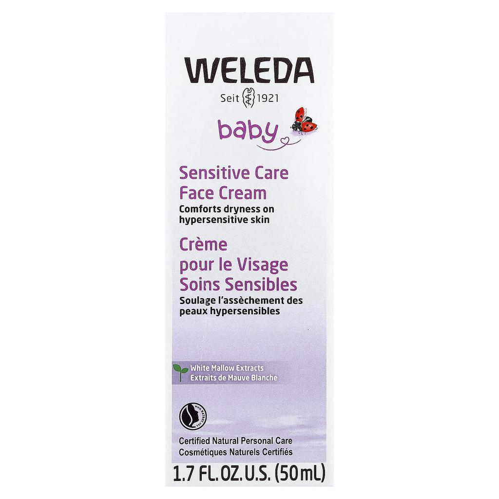 Baby, Sensitive Care Face Cream, White Mallow Extract, 50Ml(1.7Fl Oz)