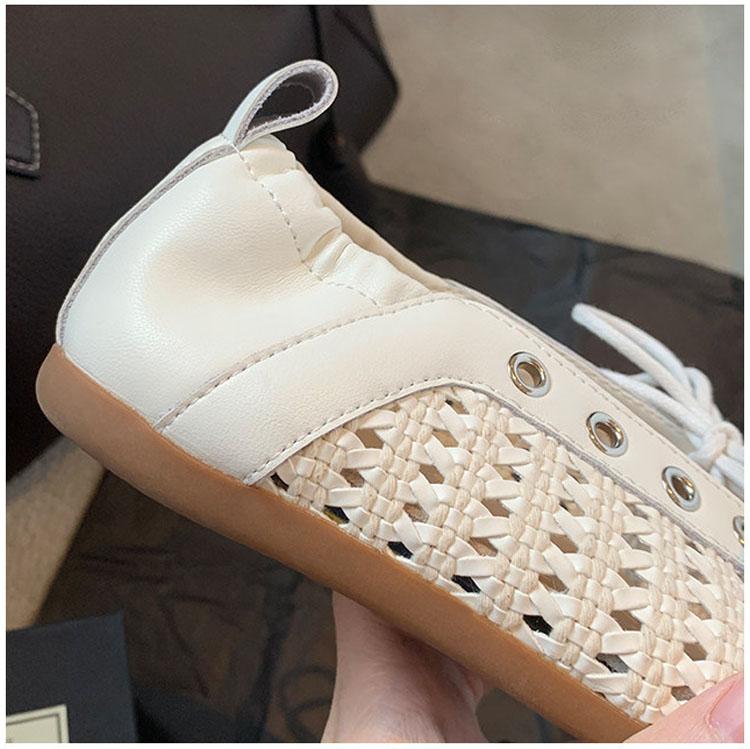 Modische durchbrochene Netz-Zehenteiler-Damen-Tabi-Ballerinas Sommer Bequem Gehen Faule Mokassins Freizeit Mädchen Tanzschuh