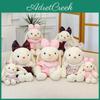 Plush Rabbit Toy With Dress And Bow Decoration For Kids Girls And Baby Girls Gifts