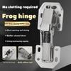 Stainless Steel Frogs Hinge 4-inch Thick Bridgess Type Buffer Hinge Slot Free Marbless Cabinet Door Mahjong Table Hinge