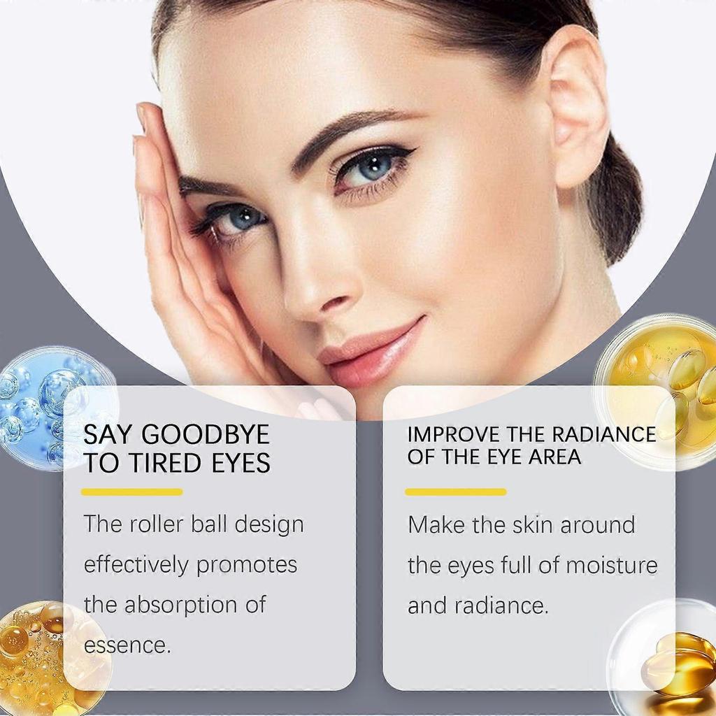 Ouhoe Eye Ball Essential Oil Gentle Moisturizing Hydrating Brightening Eye Skin Care Massage Ball Essential Oil