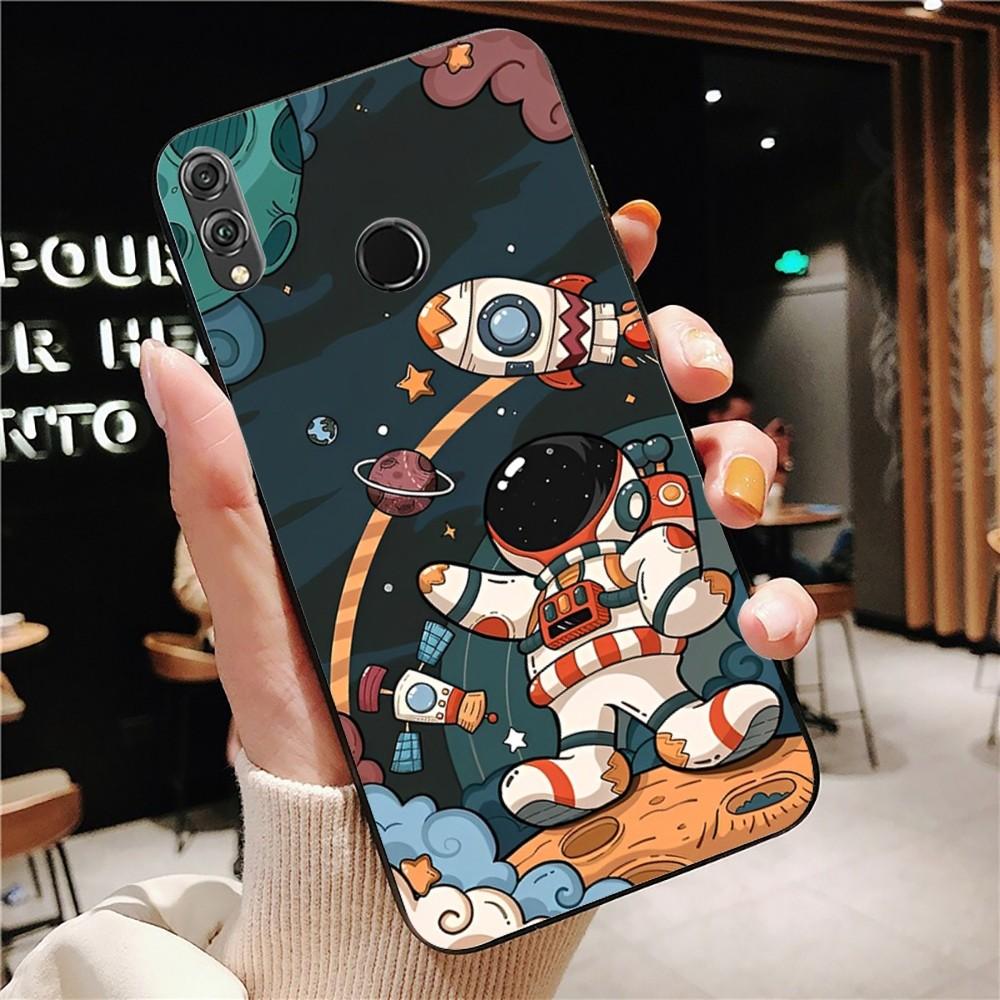 

Cartoon Astronaut Phone Case For Huawei Honor 10 lite 9 20 7A 9X 30 50 60 70 pro plus Soft Silicone Cover Huawei Honor 9x