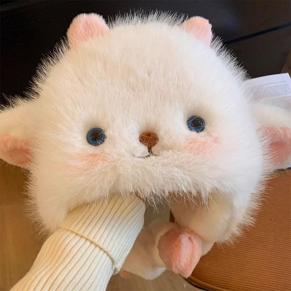 Anti-cold Lamb Ears Warmer Hat Sheep Fluffy Ear Protection Cap Cute Winter Plush Hat  Daily