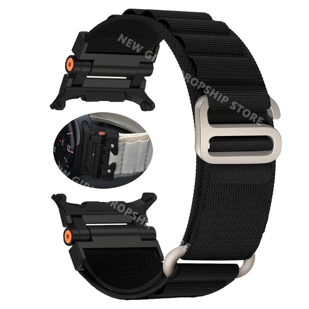 Alpine Sports Nylon Band For Samsung Galaxy Watch Ultra 47mm No Gaps Quick Fit Strap GALAXY ULTRA 47mm Curved End Loop Bracelet