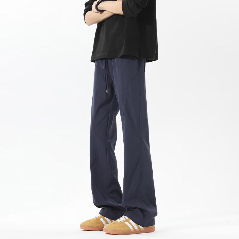 Herren lässige Hose im amerikanischen Stil, schräg geschnitten, gerade geschnitten